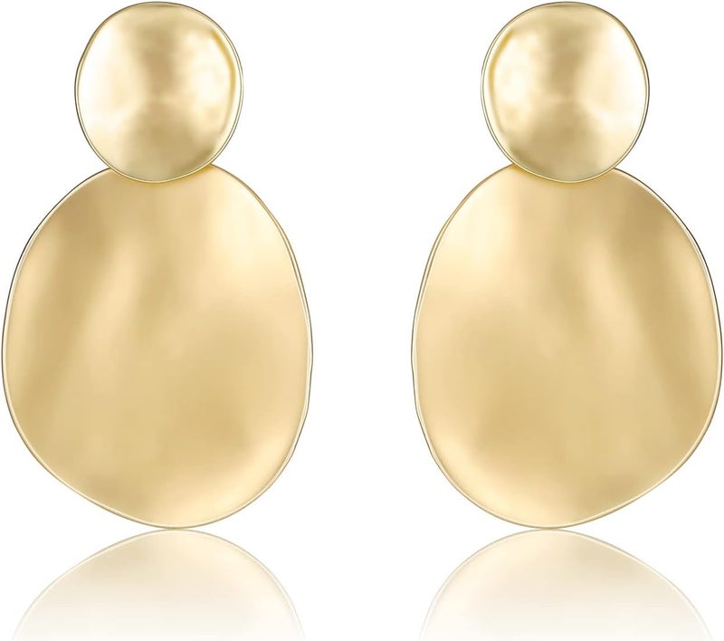 OCCFAE Store Metal Clip On Earrings for Women Non Pierced Dangle Drop Earrings Multiple Styles - Image 1